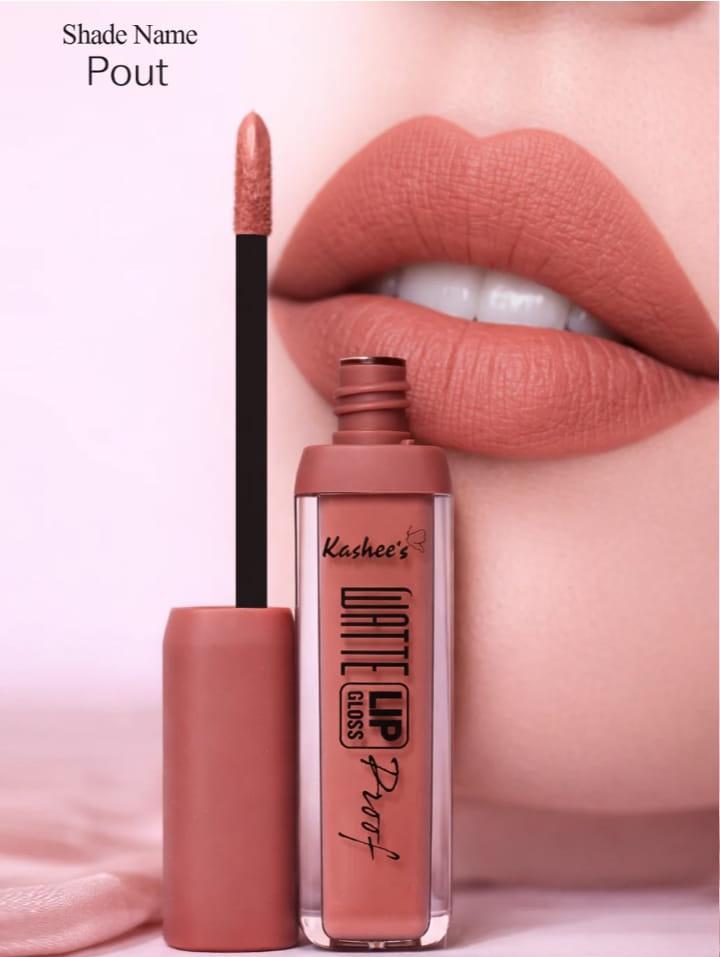 Matte Lip Gloss Waterproof (Pack of 6 Pcs)