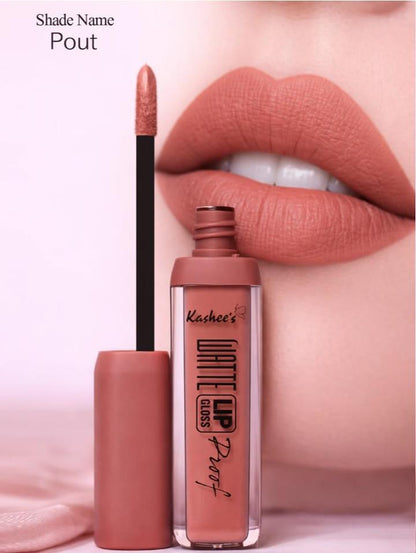Matte Lip Gloss Waterproof (Pack of 6 Pcs)